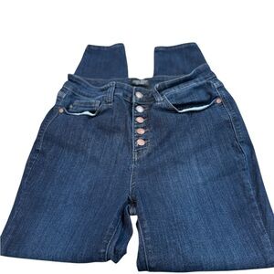 Judy Blue Los Angeles Skinny Fit Dark Wash Jeans Size 11/30 Cotton Blend Casual